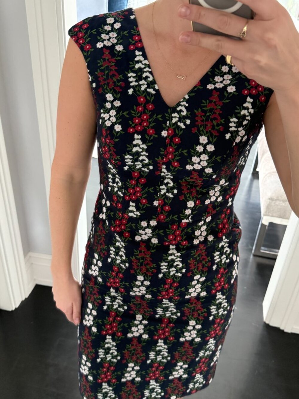 Brooks Brothers Spring Floral Cap Sleeve Dress Size 8 - Picture 2 of 7